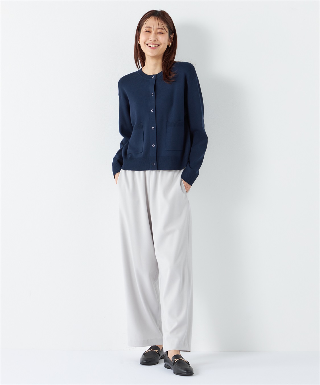 Petit Honfleur ラウンドネックカーディガン_sub_18