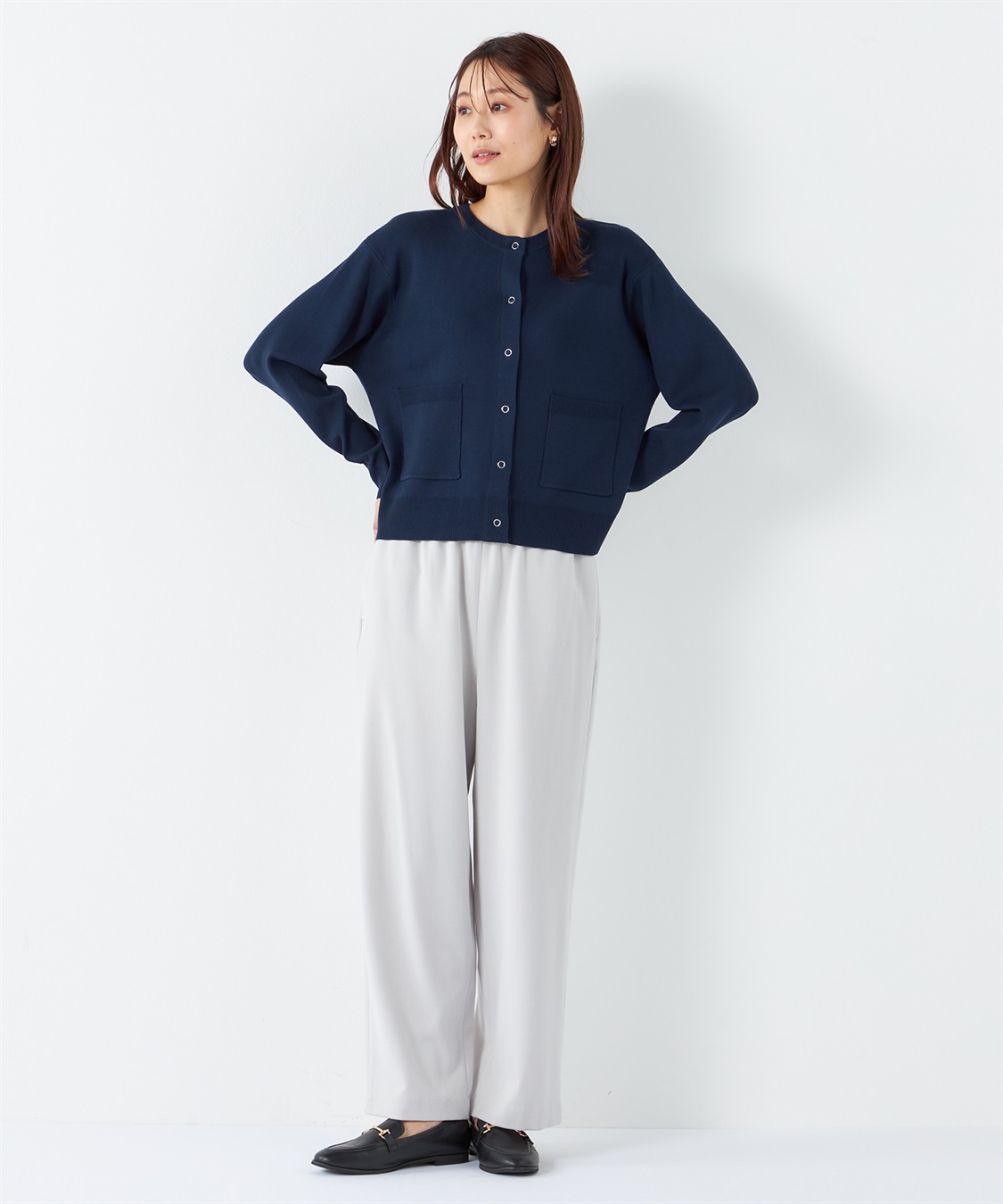 Petit Honfleur ラウンドネックカーディガン_sub_19