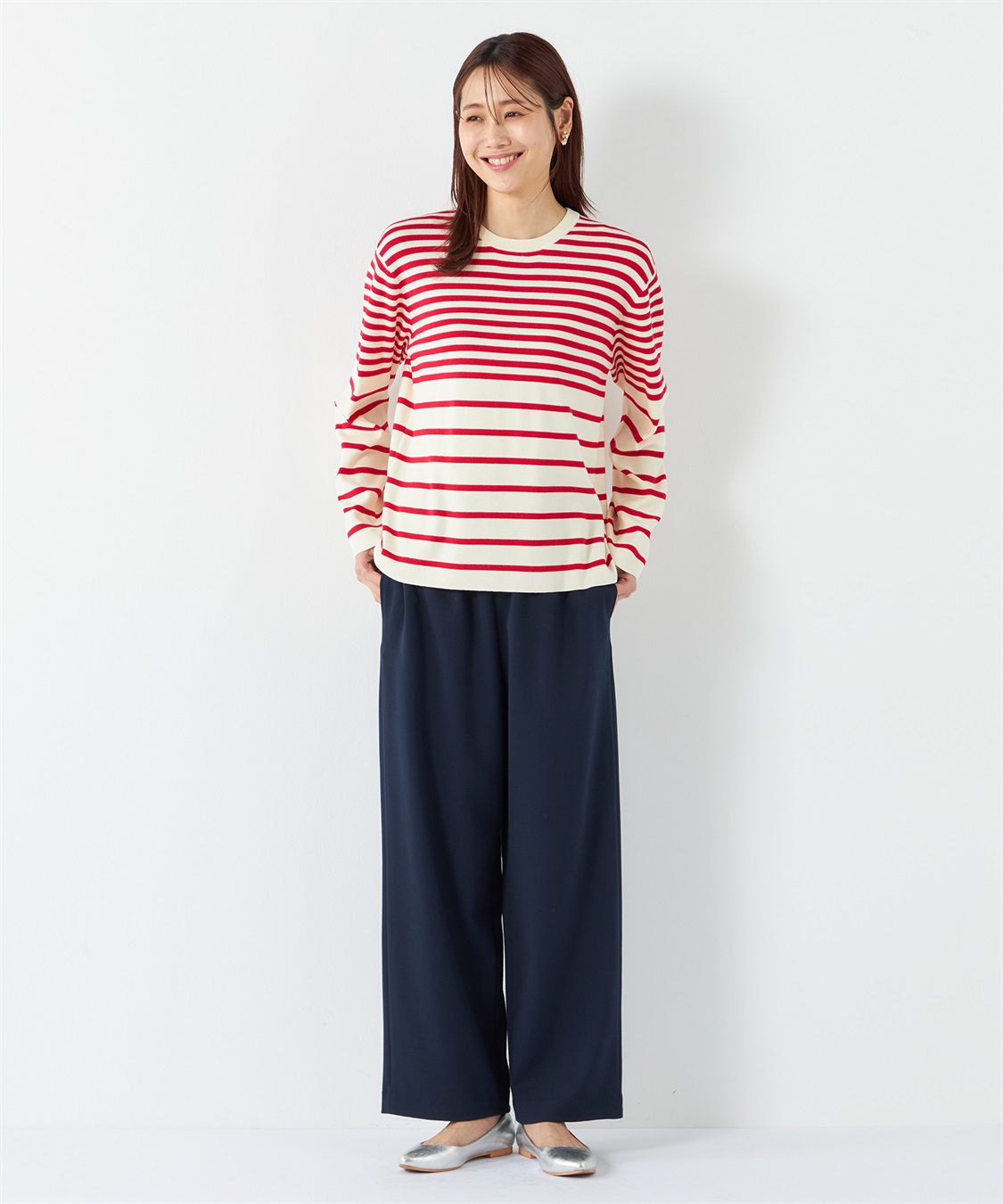 Petit Honfleur ボーダーニットプルオーバー_sub_9