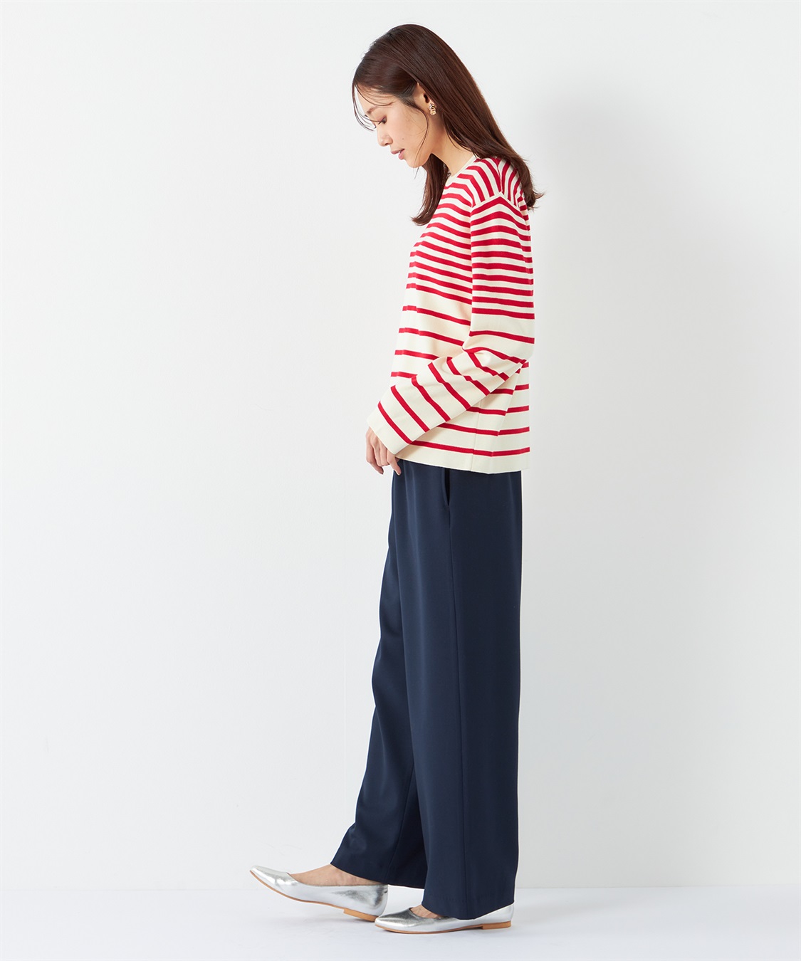 Petit Honfleur ボーダーニットプルオーバー_sub_10