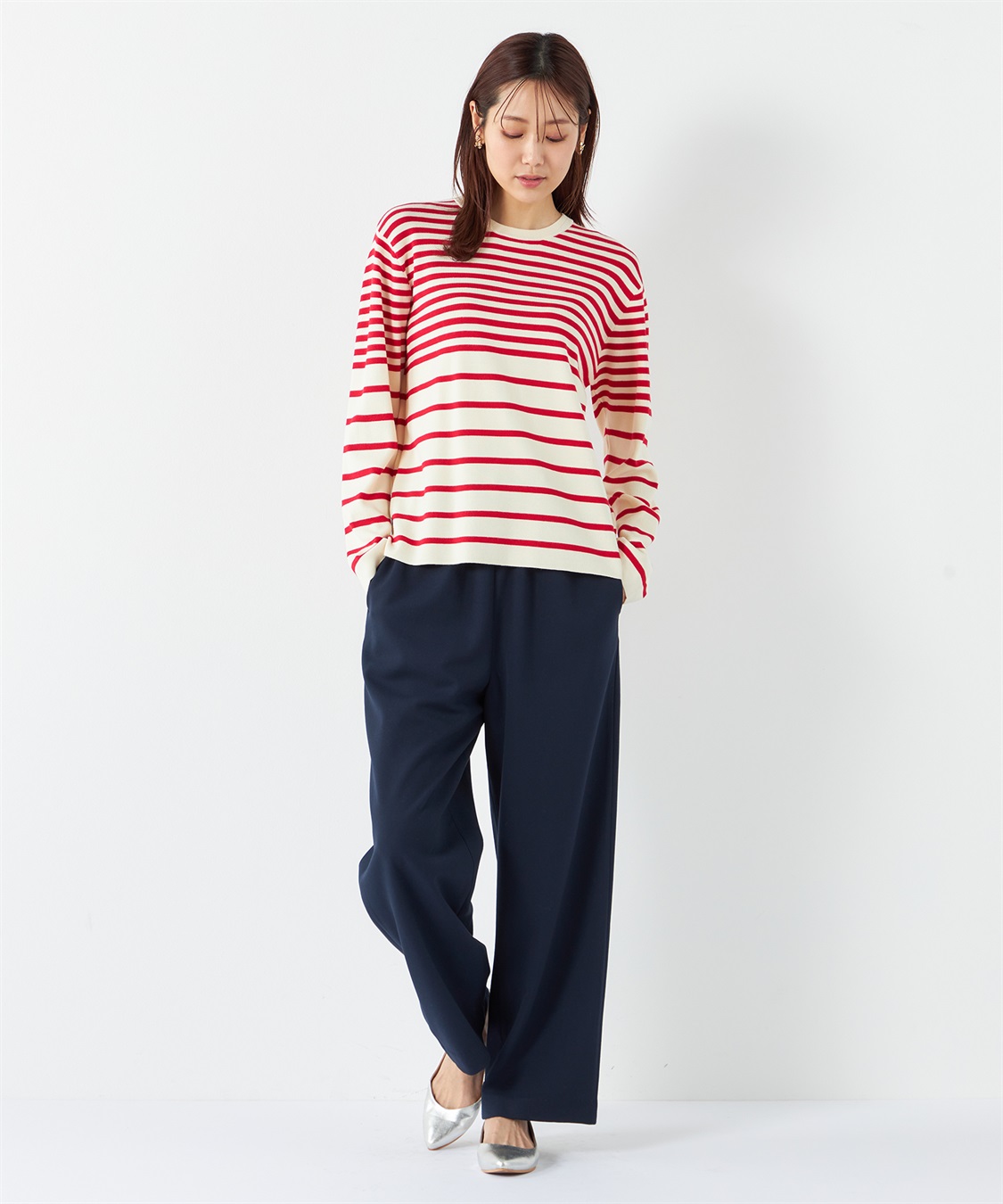 Petit Honfleur ボーダーニットプルオーバー_sub_11