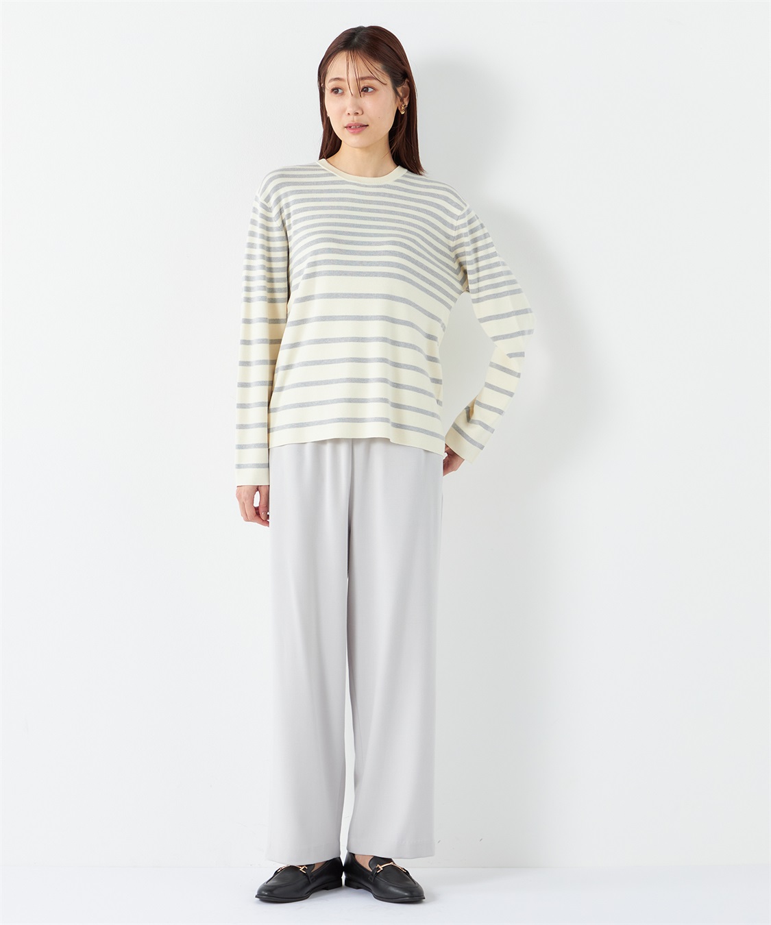 Petit Honfleur ボーダーニットプルオーバー_sub_12