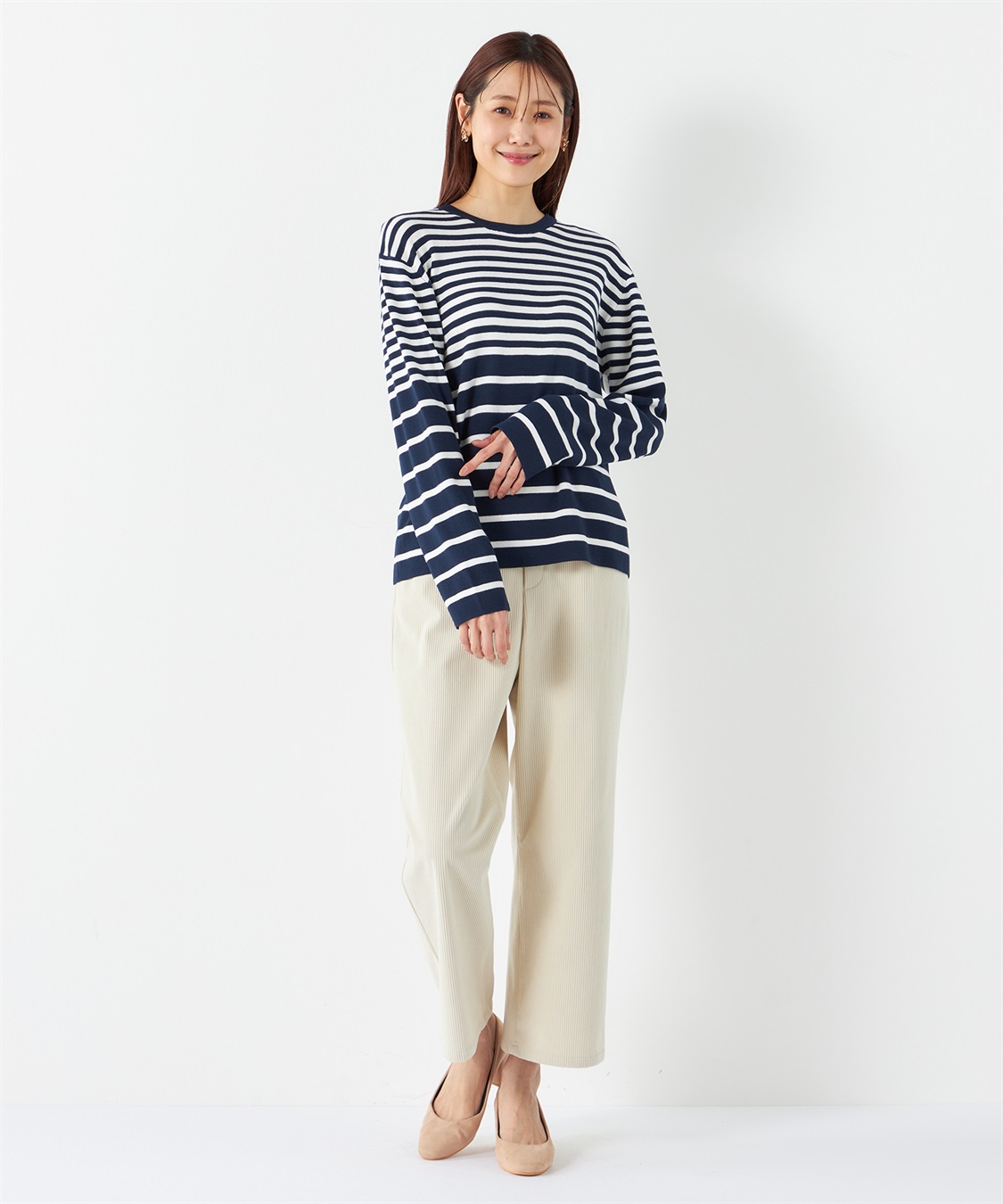 Petit Honfleur ボーダーニットプルオーバー_sub_17