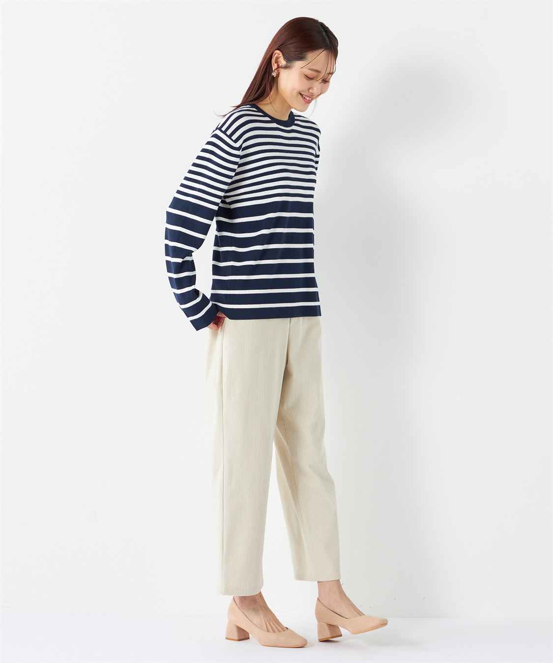 Petit Honfleur ボーダーニットプルオーバー_sub_18