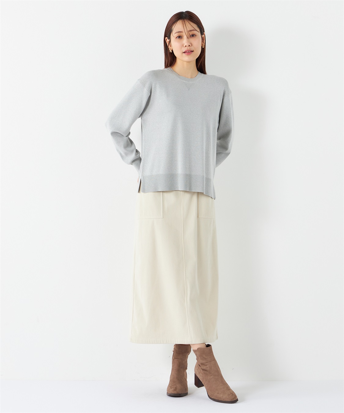 Petit Honfleur スウェットライクニットプルオーバー_sub_20