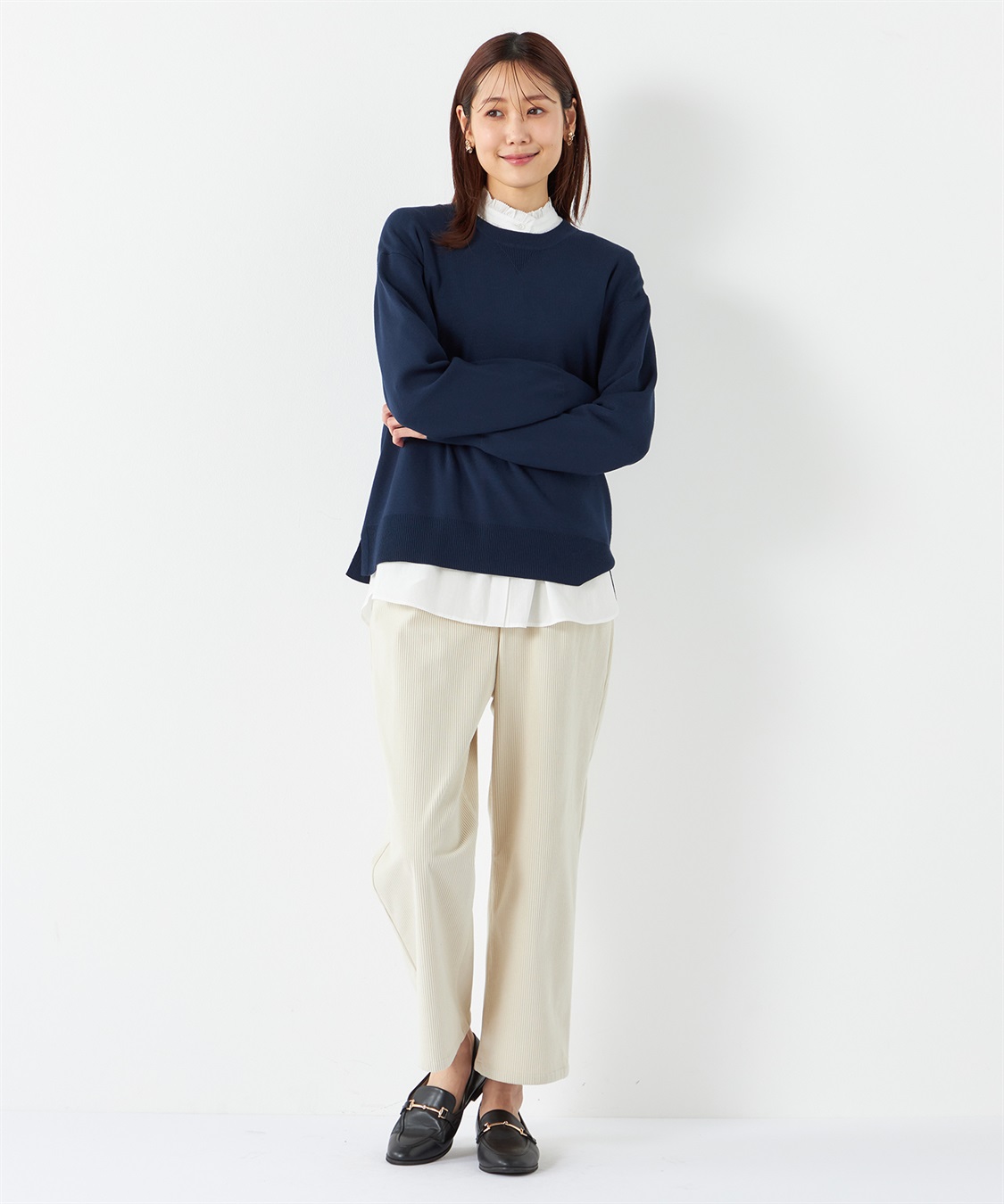 Petit Honfleur スウェットライクニットプルオーバー_sub_23