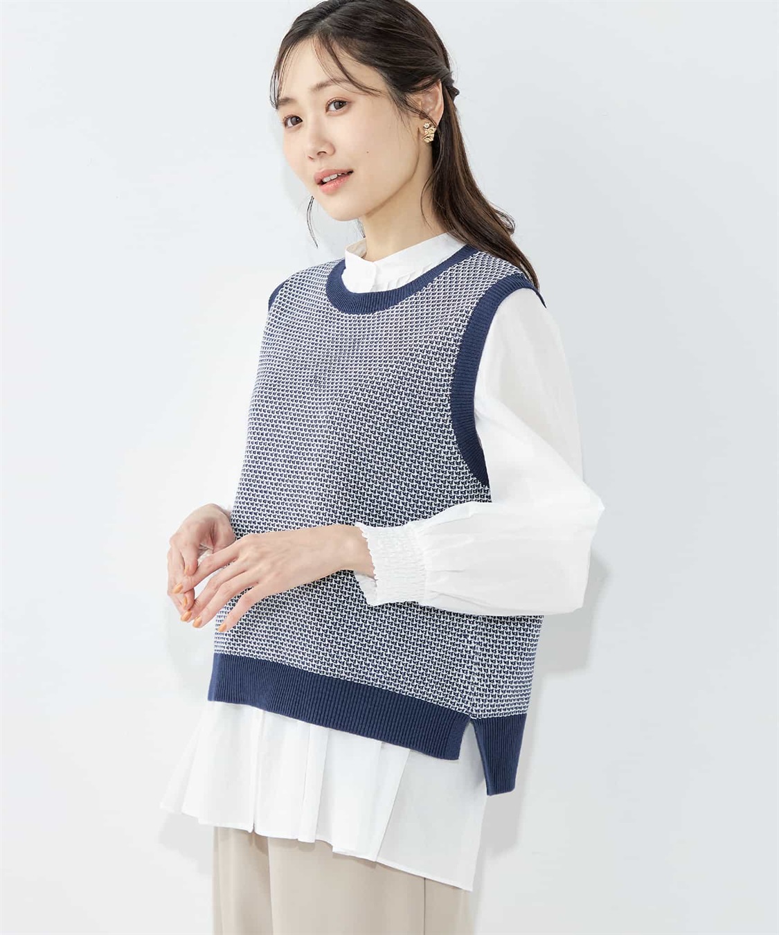 Petit Honfleur ニットベスト_sub_1