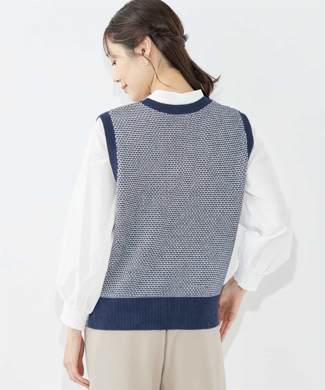 Petit Honfleur ニットベスト_sub_3