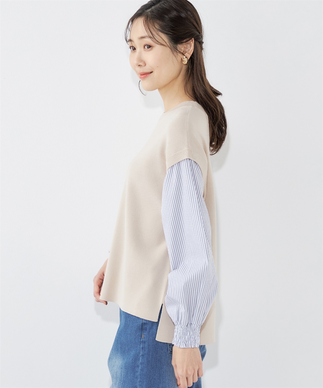 Petit Honfleur 袖切替プルオーバー_sub_2