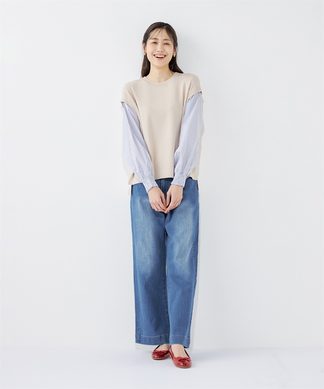 Petit Honfleur 袖切替プルオーバー_sub_4