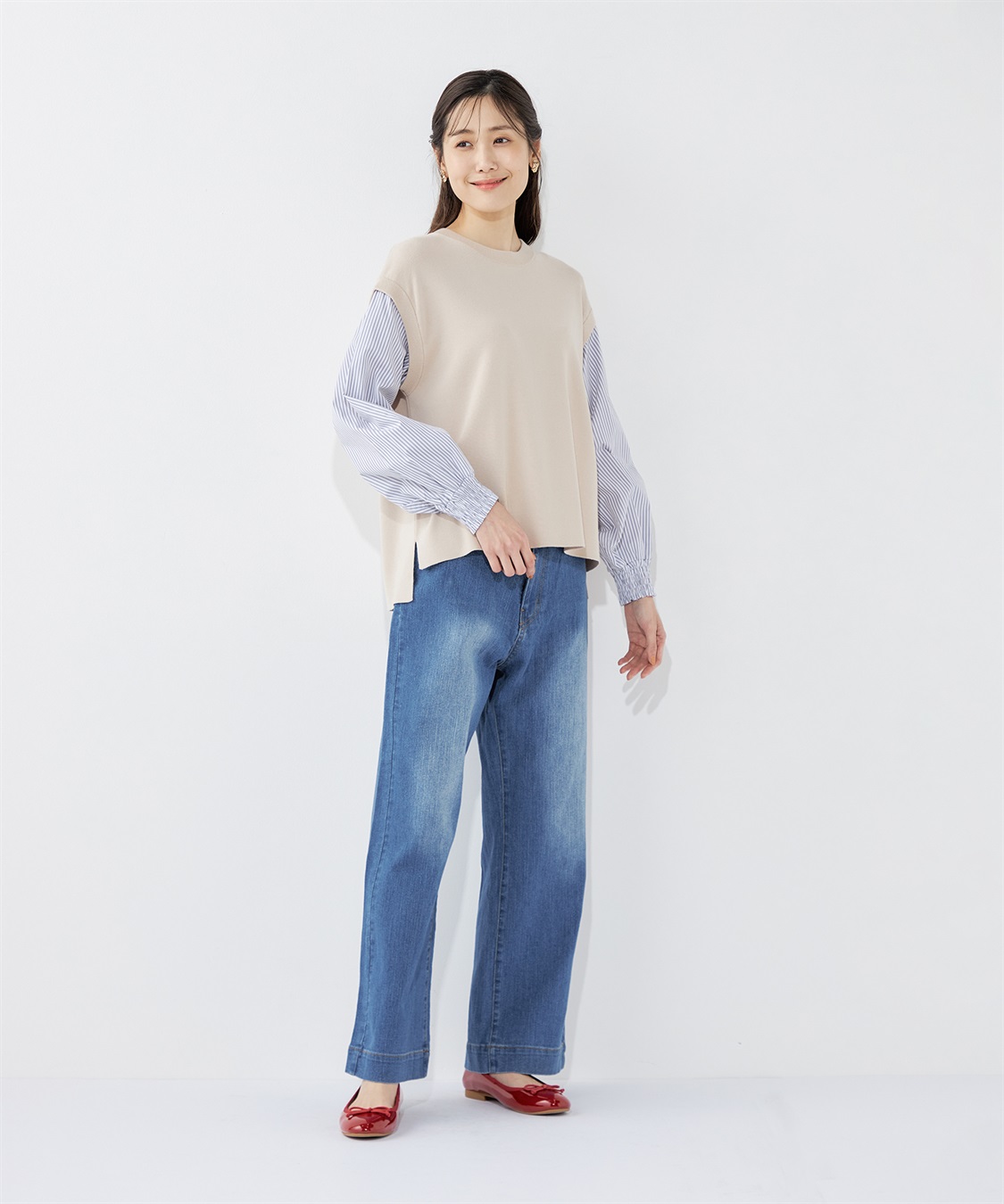 Petit Honfleur 袖切替プルオーバー_sub_5