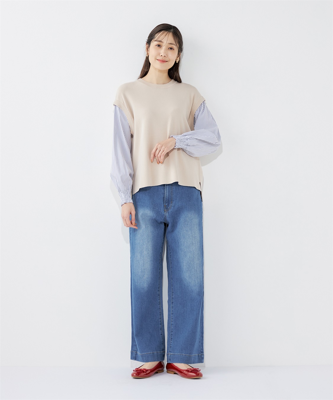 Petit Honfleur 袖切替プルオーバー_sub_6