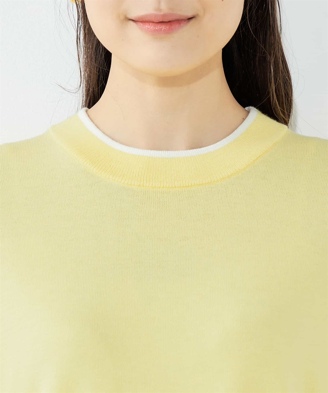 Petit Honfleur バイカラーニットプルオーバー_sub_3