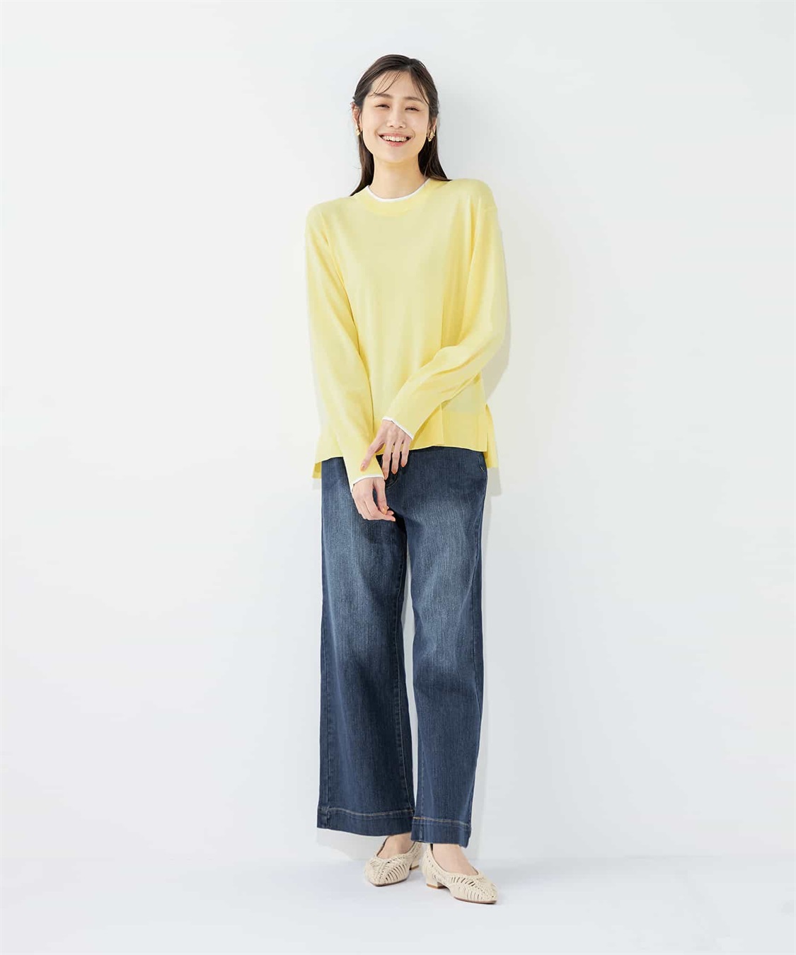 Petit Honfleur バイカラーニットプルオーバー_sub_13