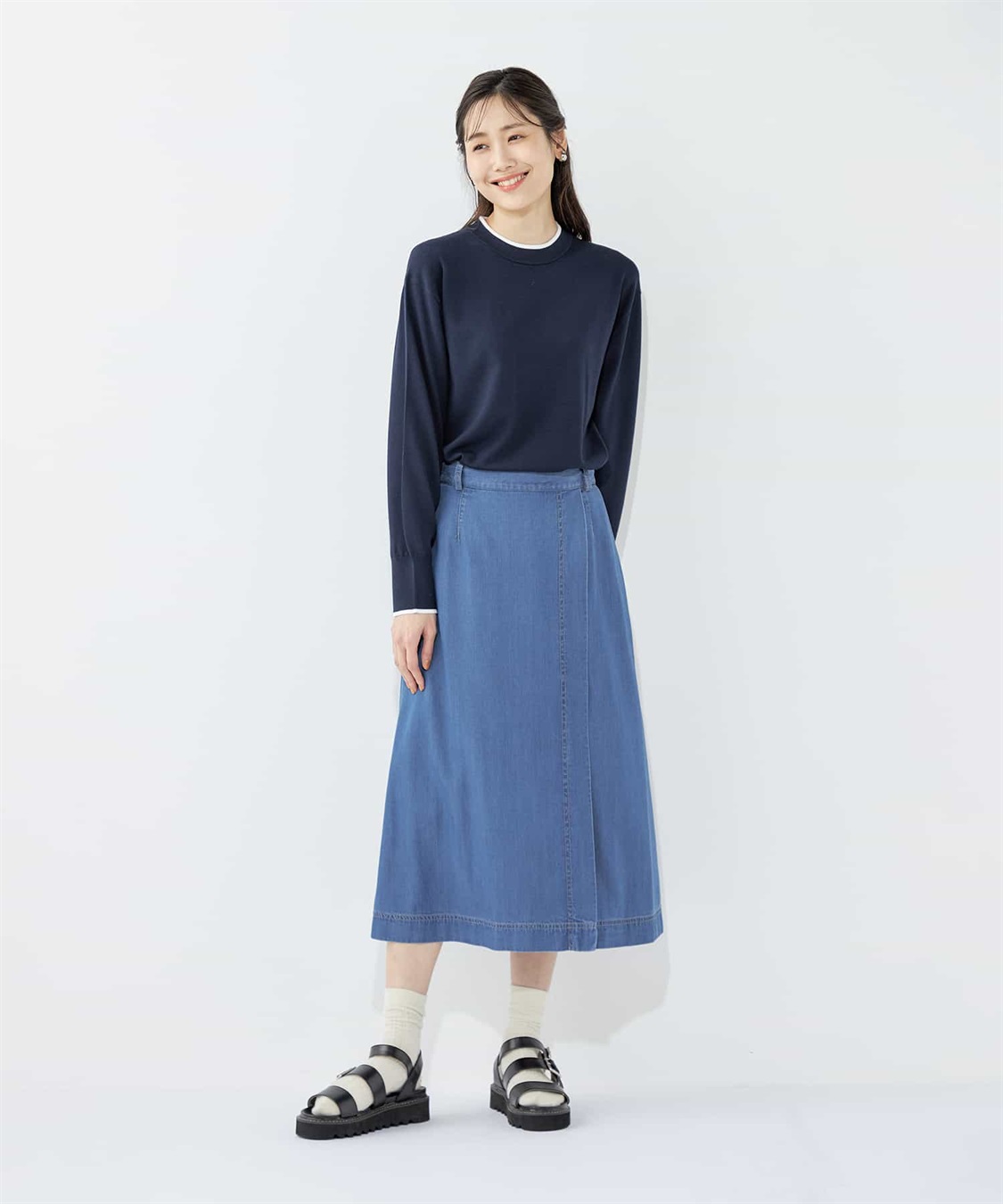 Petit Honfleur バイカラーニットプルオーバー_sub_16