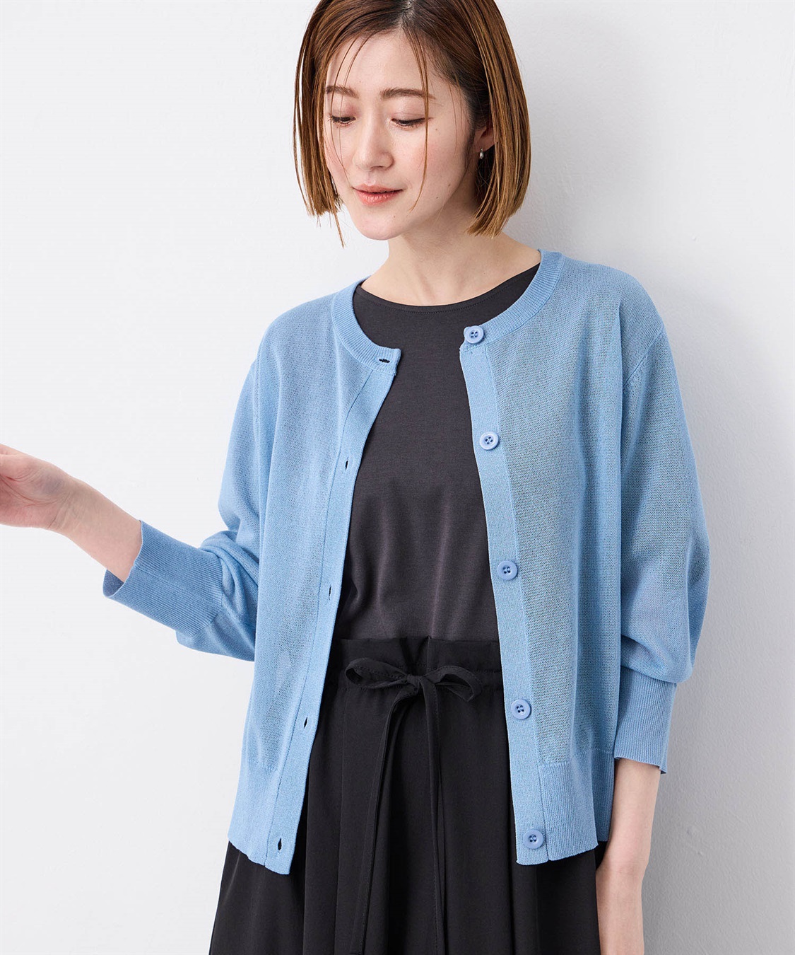 Petit Honfleur クルーネックカーディガン_sub_9