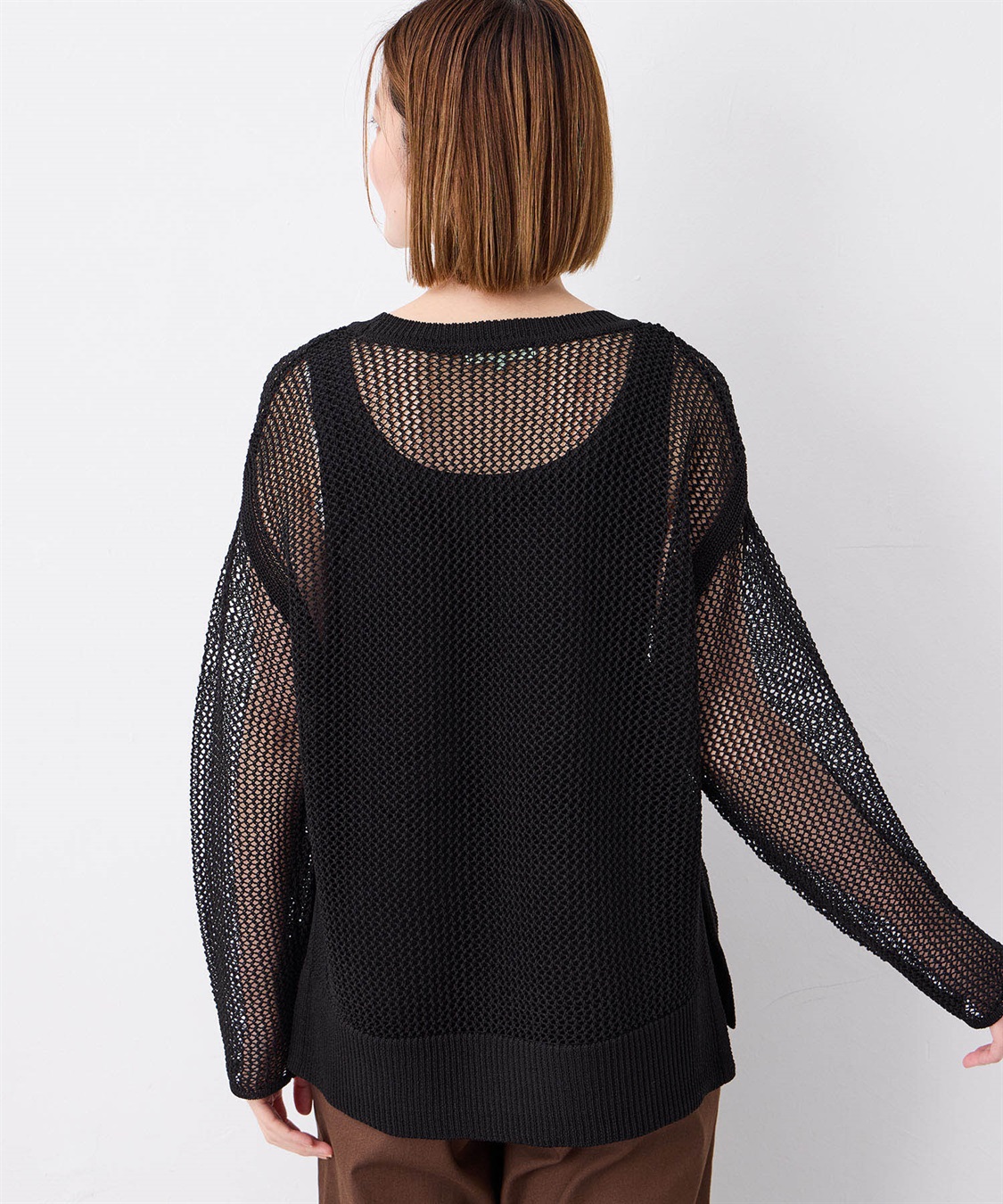 Petit Honfleur メッシュニットプルオーバー_sub_3