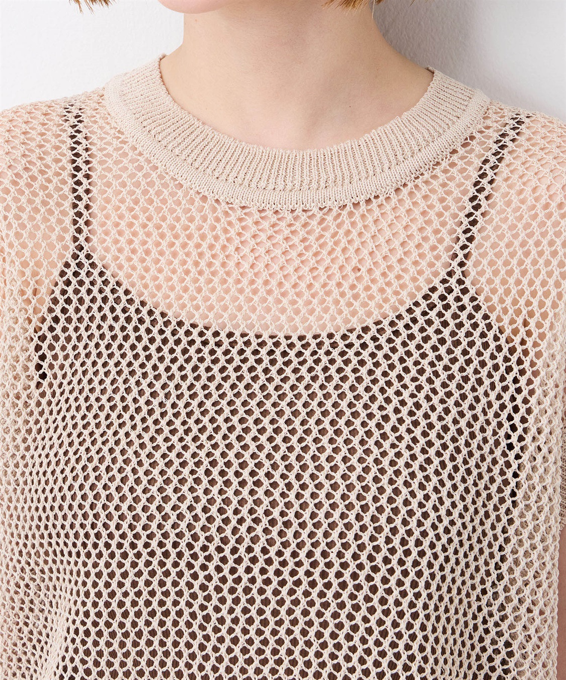 Petit Honfleur メッシュニットベスト_sub_3