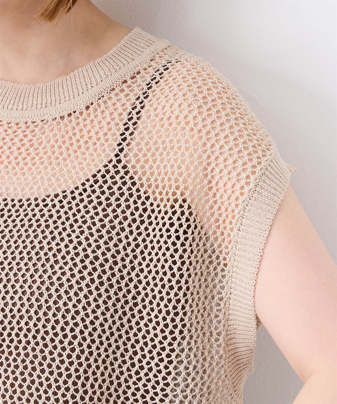 Petit Honfleur メッシュニットベスト_sub_4