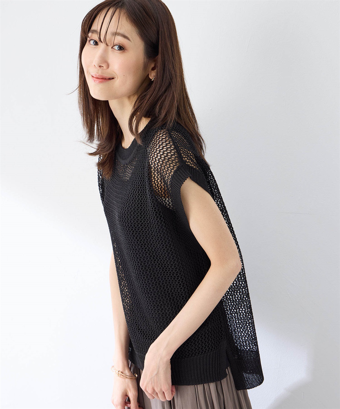 Petit Honfleur メッシュニットベスト_sub_7