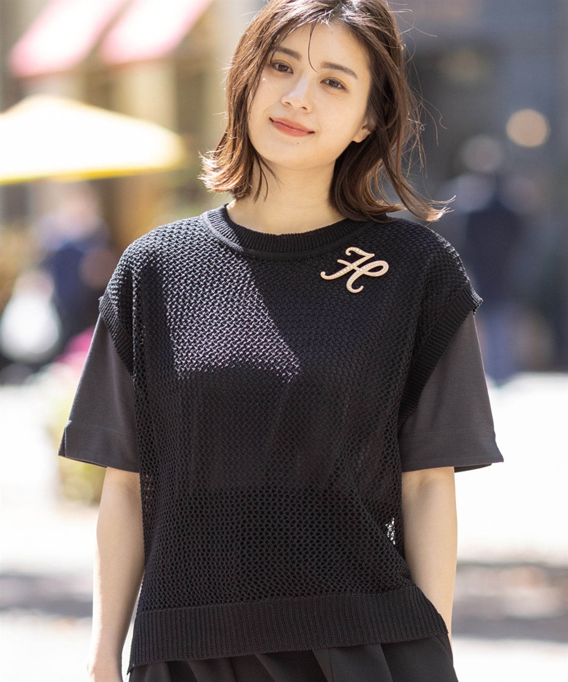 Petit Honfleur メッシュニットベスト_sub_9