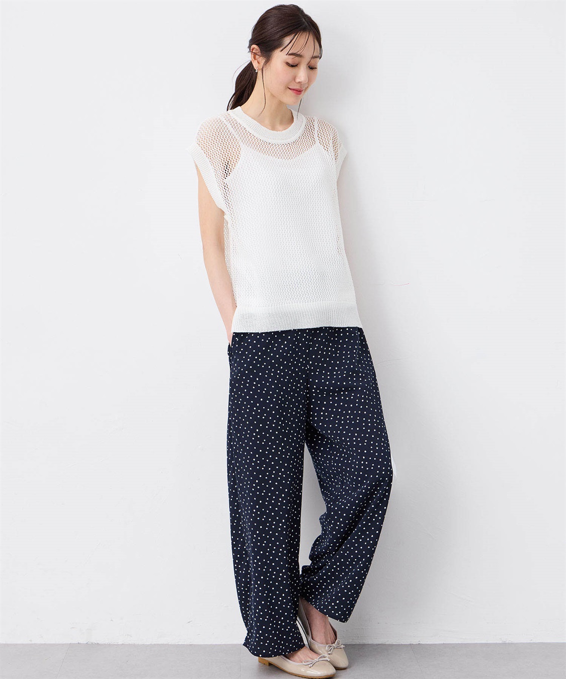 Petit Honfleur メッシュニットベスト_sub_13