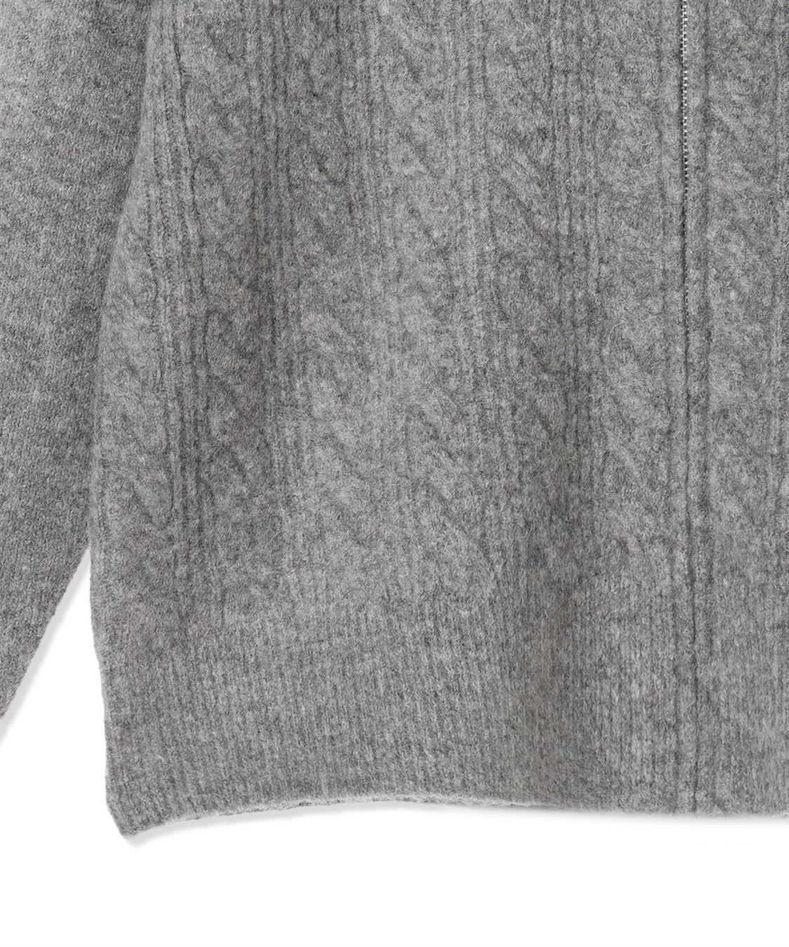 Petit Honfleur ケーブルZIPニットカーディガン【ハンドウォッシャブル】_sub_26