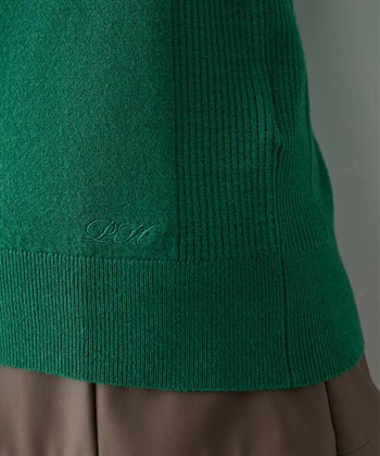 Petit Honfleur フロントケーブル編みハイネックニットプルオーバー【楽ちんニットシリーズ・静電気防止・ウォッシャブル】_subthumb_23