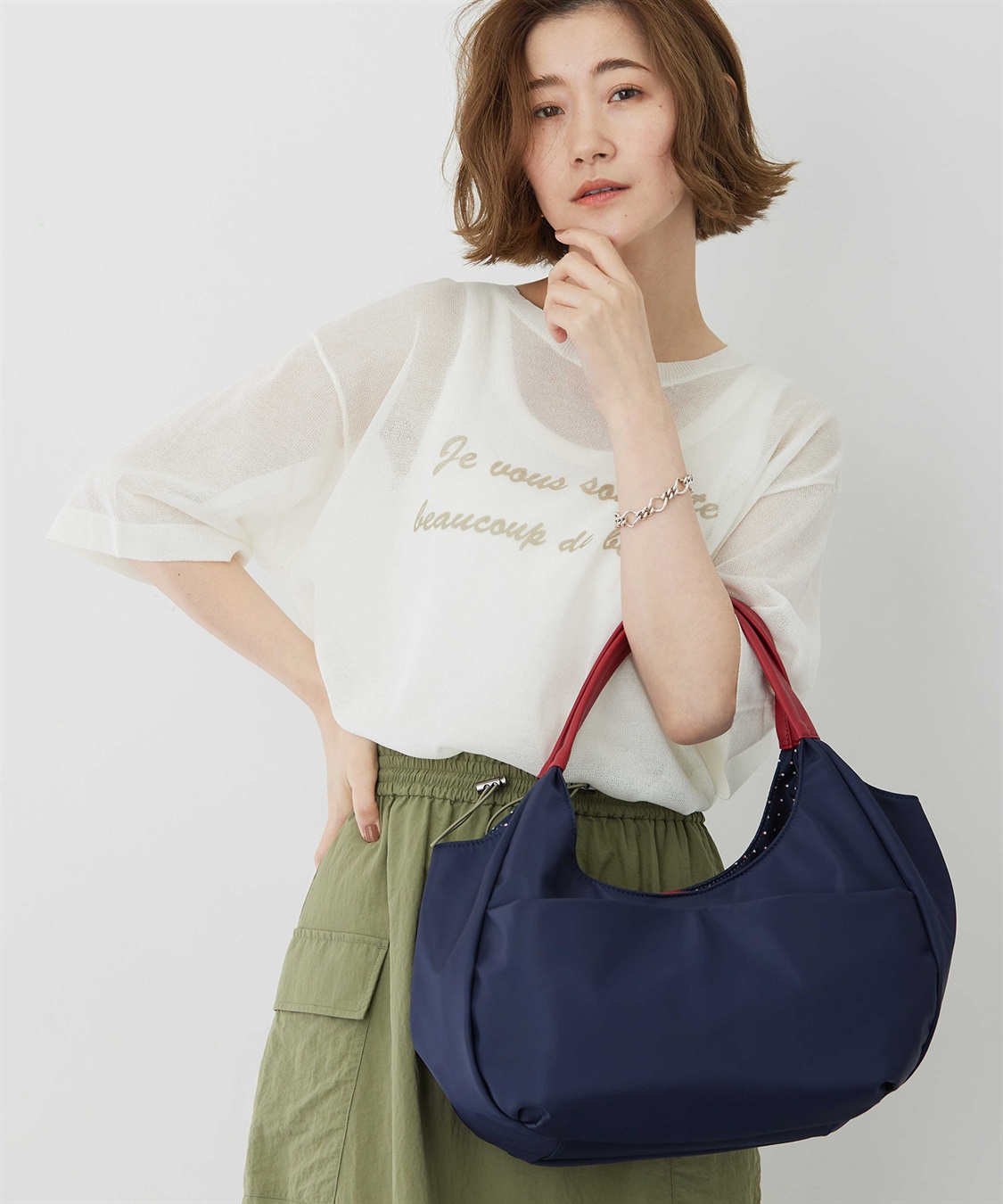 Petit Honfleur ロゴシアーニットプルオーバー_sub_1