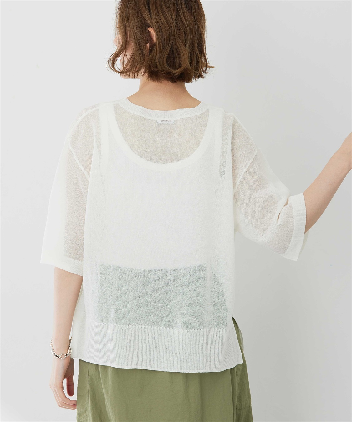 Petit Honfleur ロゴシアーニットプルオーバー_sub_5