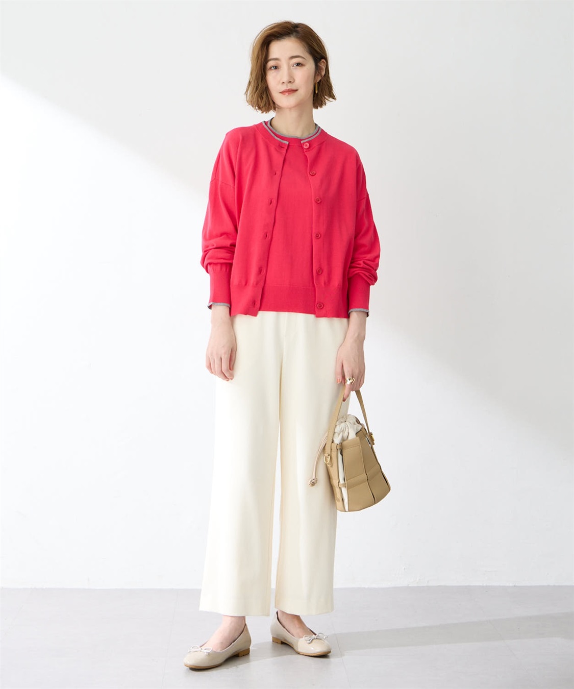 Petit Honfleur バイカラーニットカーディガン_sub_20