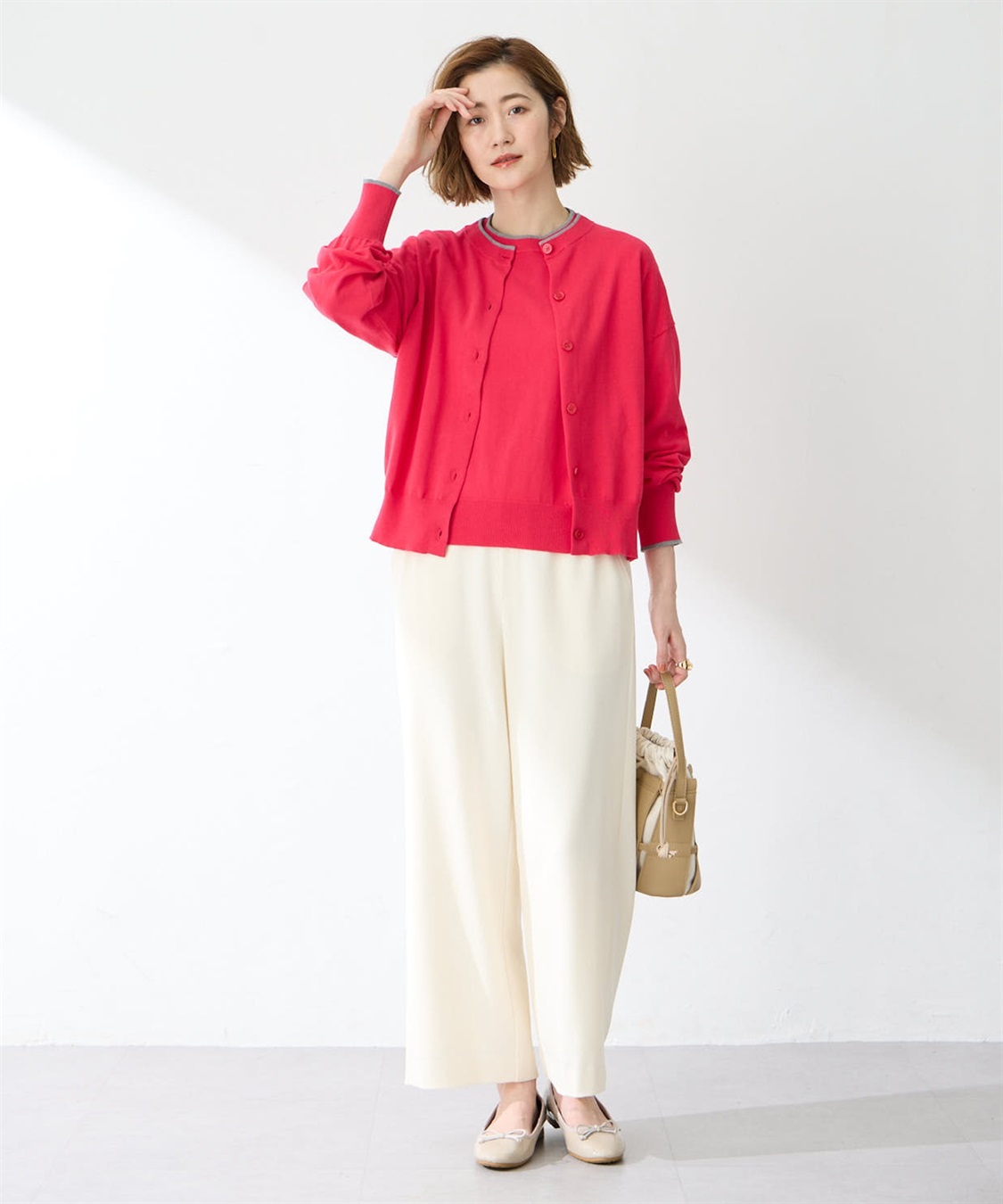 Petit Honfleur バイカラーニットカーディガン_sub_21