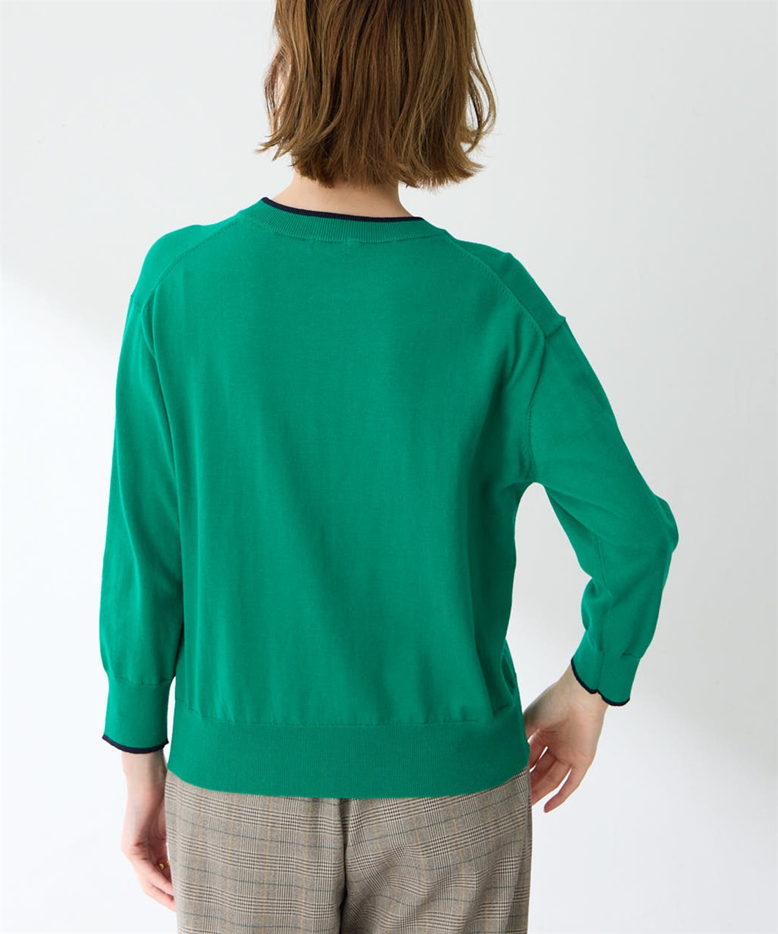 Petit Honfleur バイカラーニットプルオーバー_sub_5