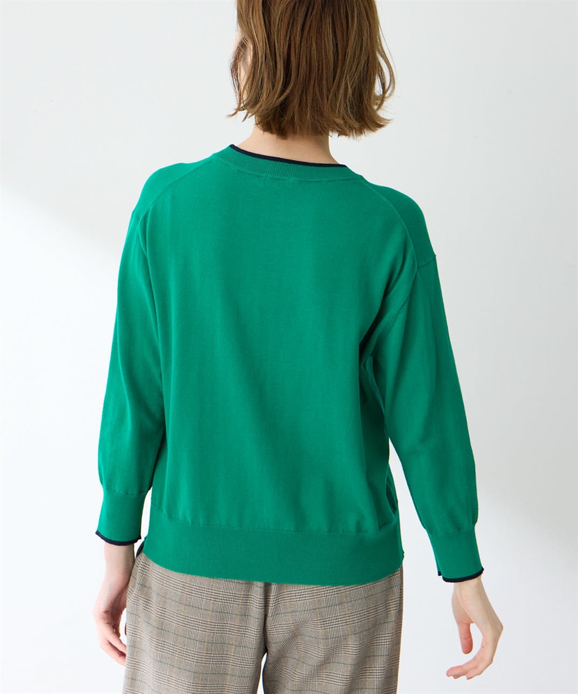 Petit Honfleur バイカラーニットプルオーバー_sub_6