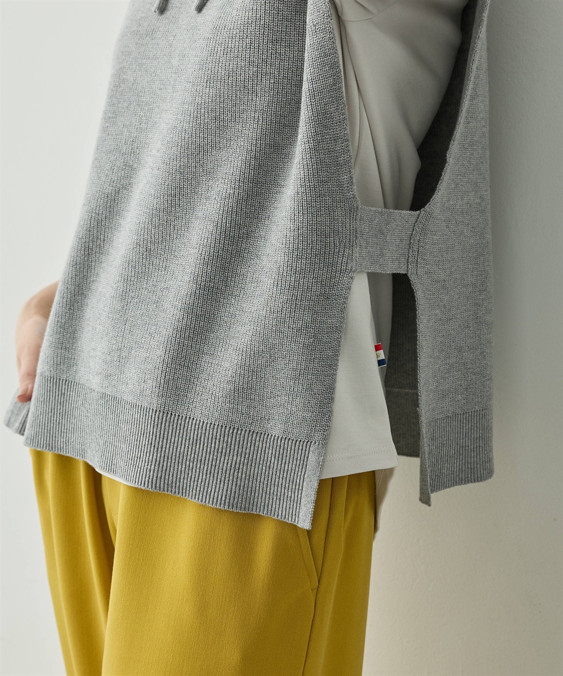 Petit Honfleur フードニットベスト【ウォッシャブル】_sub_17