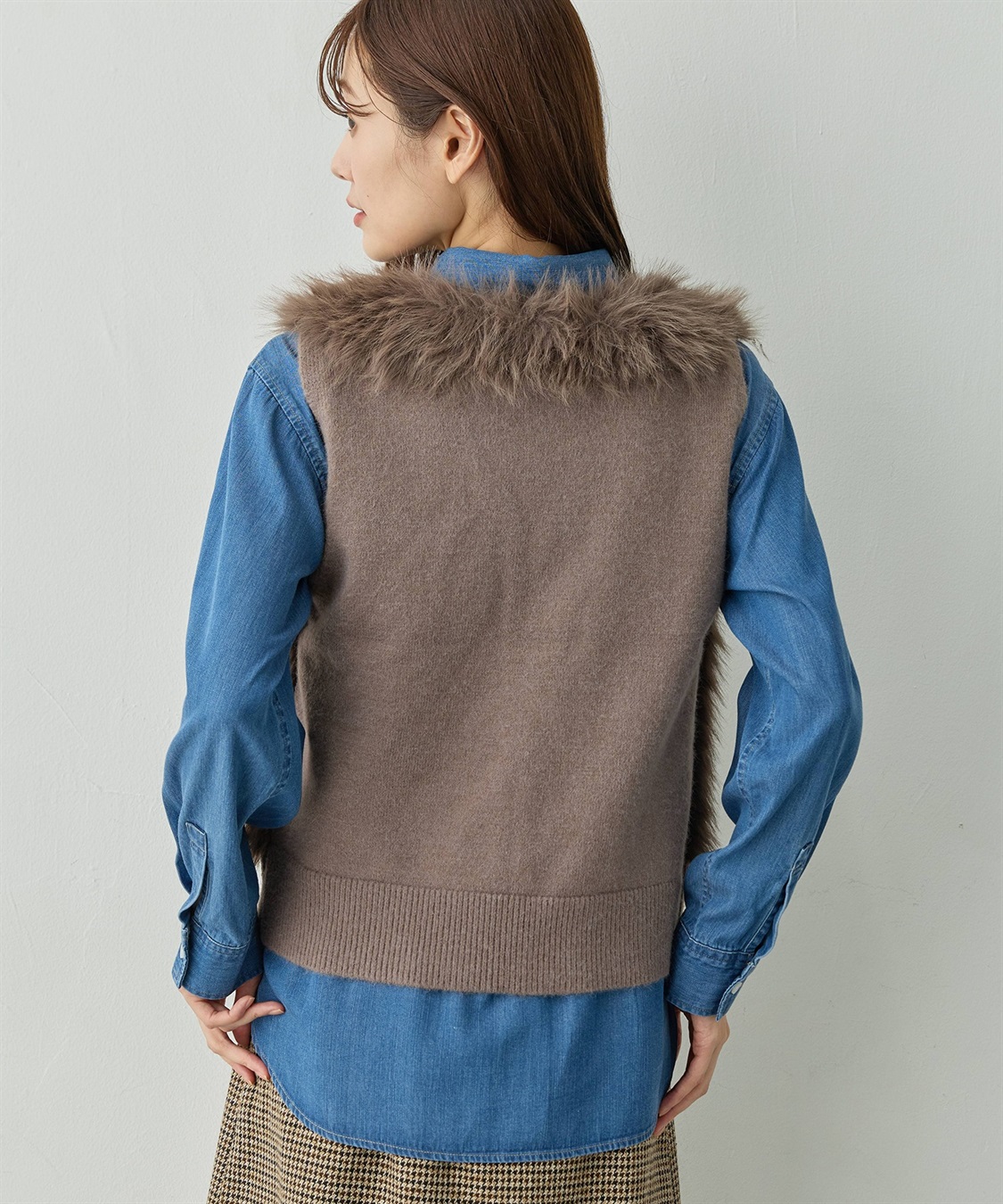 Petit Honfleur ファーベスト【ハンドウォッシャブル】_sub_5