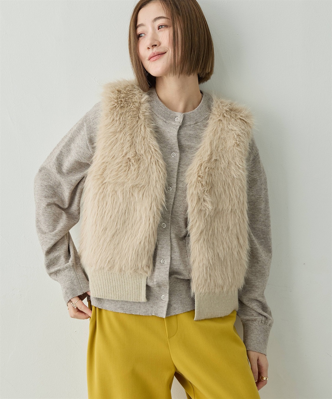 Petit Honfleur ファーベスト【ハンドウォッシャブル】_sub_7