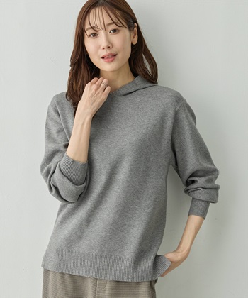 Petit Honfleur フードニットパーカー【ウォッシャブル】_subthumb_5