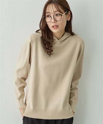 Petit Honfleur フードニットパーカー【ウォッシャブル】_subthumb_8