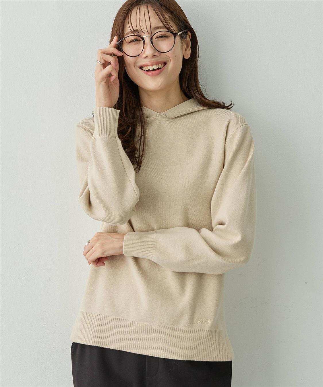 Petit Honfleur フードニットパーカー【ウォッシャブル】_sub_9