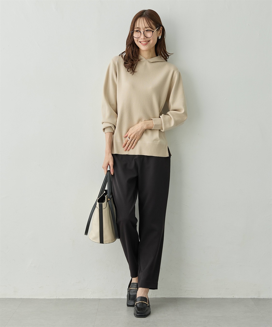 Petit Honfleur フードニットパーカー【ウォッシャブル】_sub_12