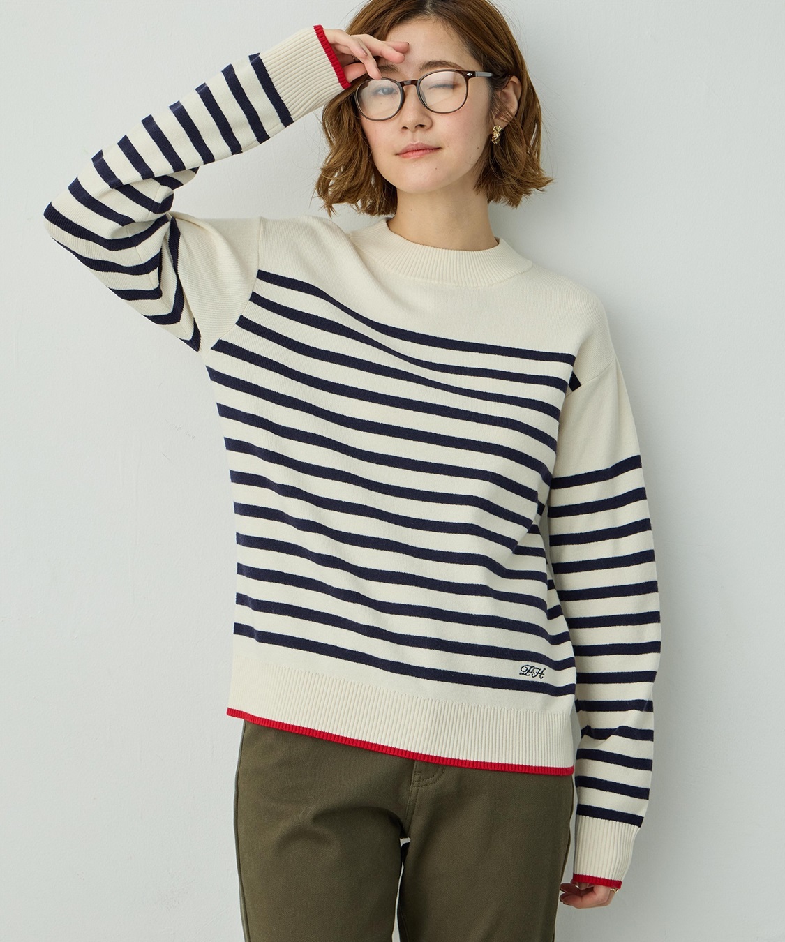 Petit Honfleur ボーダーブルオーバー_sub_8