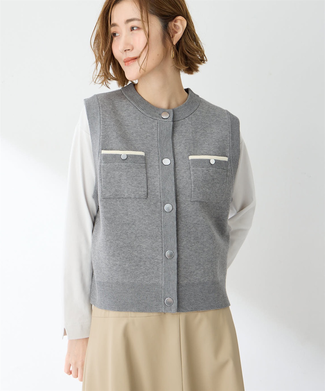 Petit Honfleur ニットベスト_sub_4