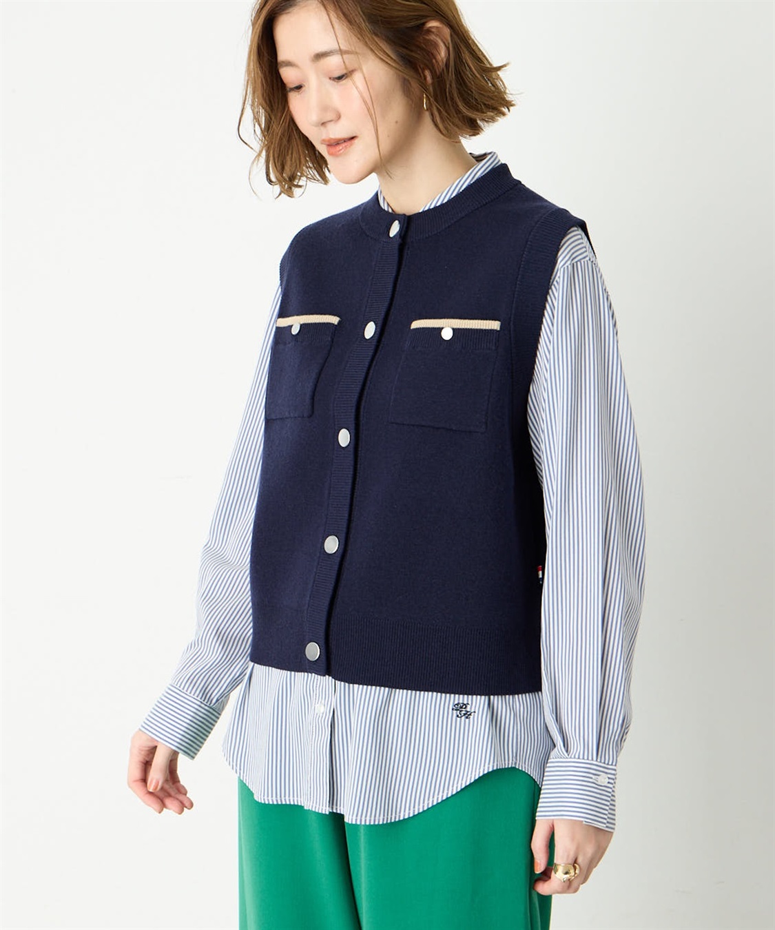 Petit Honfleur ニットベスト_sub_7