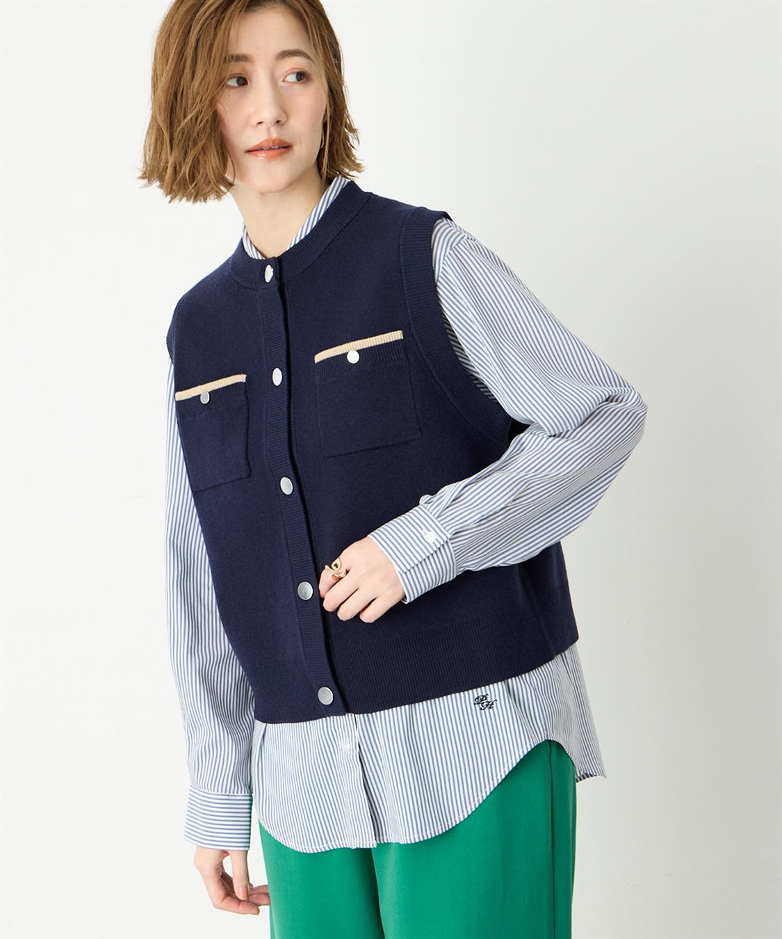 Petit Honfleur ニットベスト_sub_8