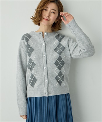 Petit Honfleur アーガイルカーディガン_subthumb_2