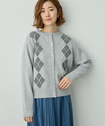 Petit Honfleur アーガイルカーディガン_subthumb_3