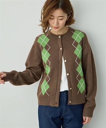 Petit Honfleur アーガイルカーディガン_subthumb_6