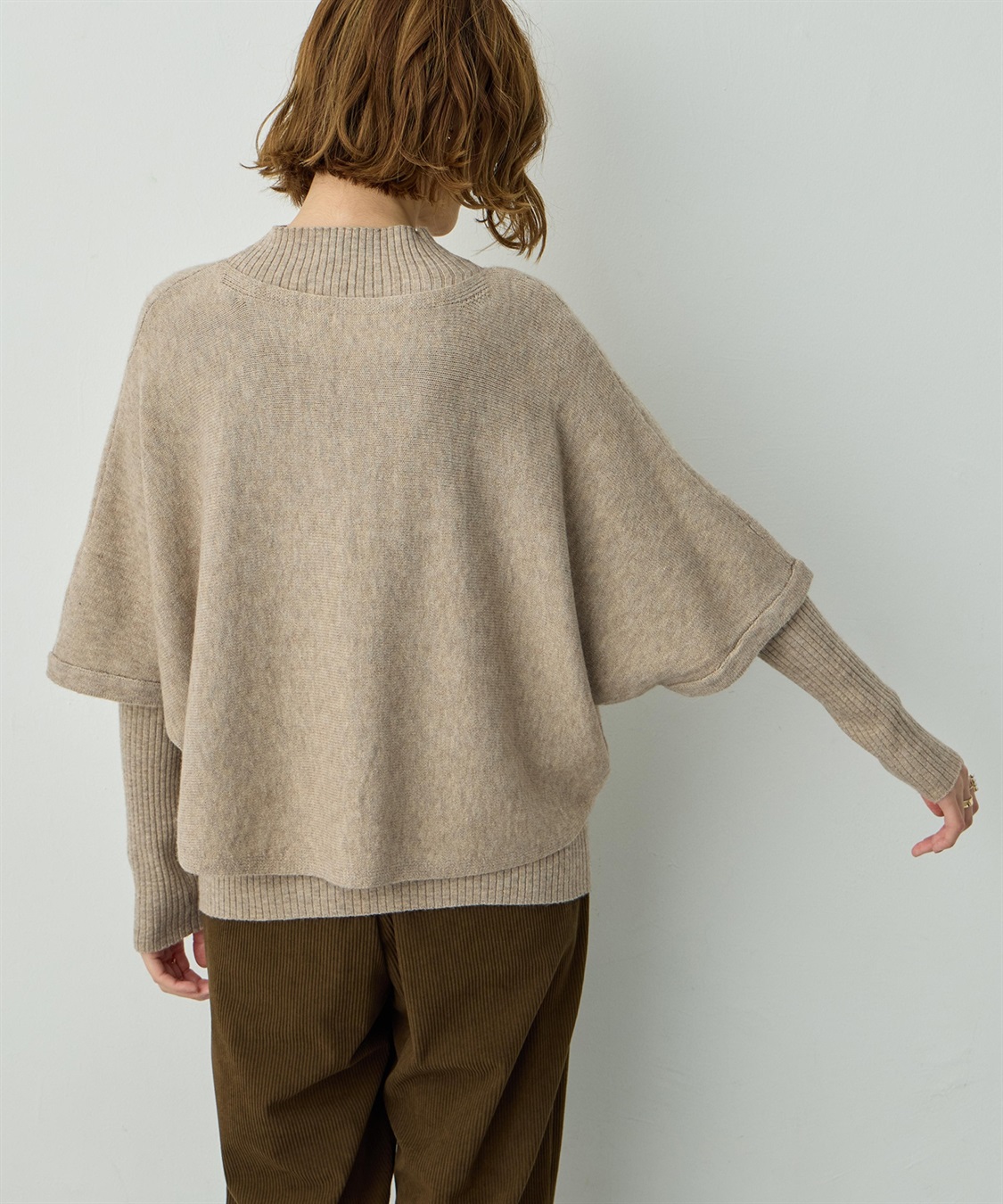 Petit Honfleur ポンチョアンサンブルニット_sub_3