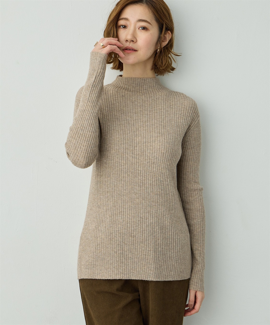 Petit Honfleur ポンチョアンサンブルニット_sub_4